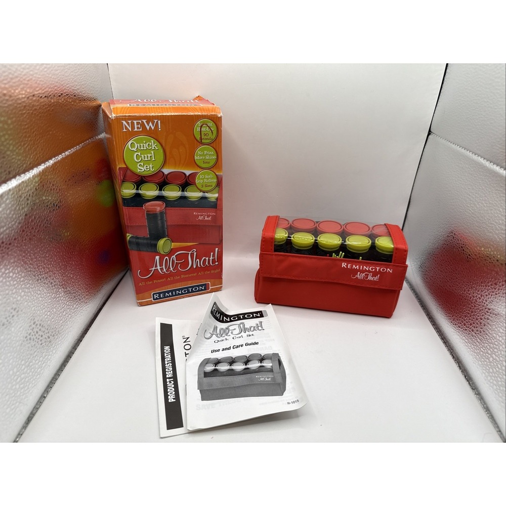 Remington Hair Curlers All That Travel Electric Case Pins Pageant Dance Cheer